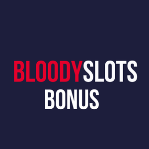 BloodySlots Bonus-Text in großen, auffälligen Buchstaben"